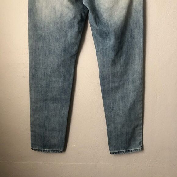 One teaspoon medium blue wash denim jeans relaxed leg distressed jeans - Picture 8 of 11